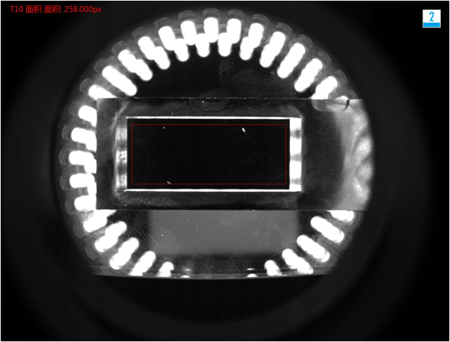 散熱片視覺檢測方案 頂部檢測效果