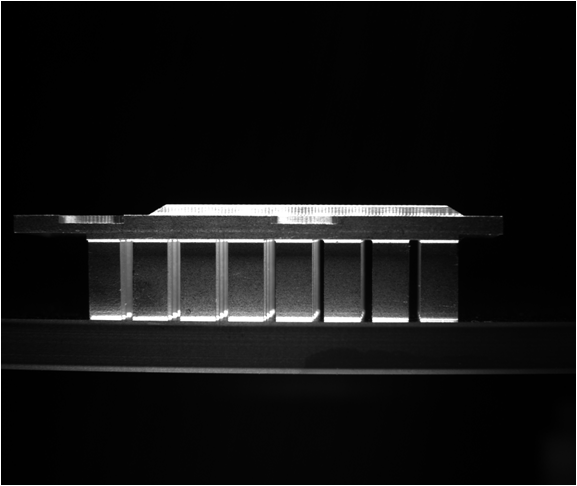 散熱片視覺檢測方案 視覺CCD檢測自動化設備檢測散熱片外觀方案