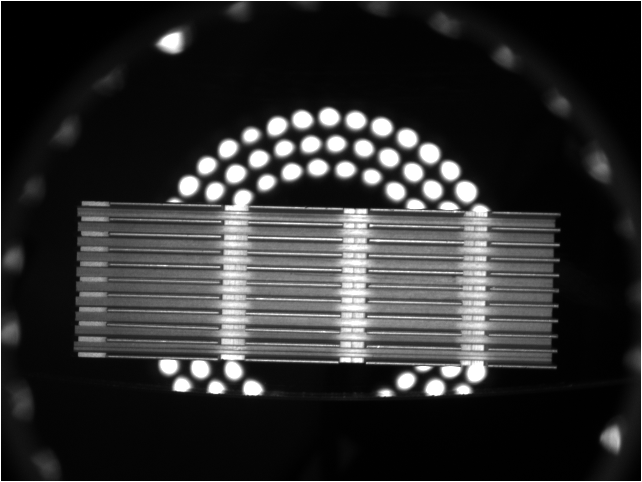 散熱片視覺檢測方案 底部檢測效果