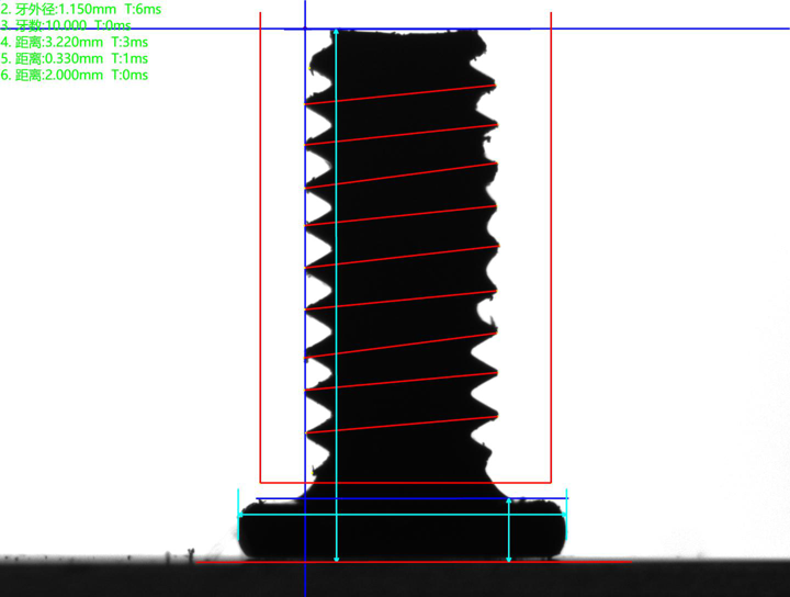 側(cè)面背光檢測良品原圖及分析圖